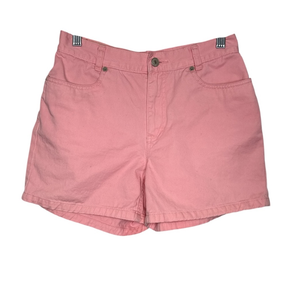 Vintage Tommy Hilfiger Women's Bubblegum Pink High Waisted Jean Shorts Size 4